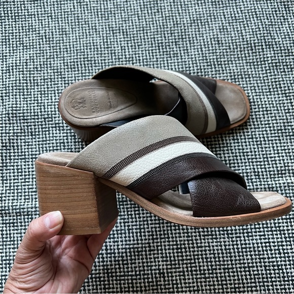 Brunello Cucinelli Leather Colorblock Pattern - Picture 3 of 10